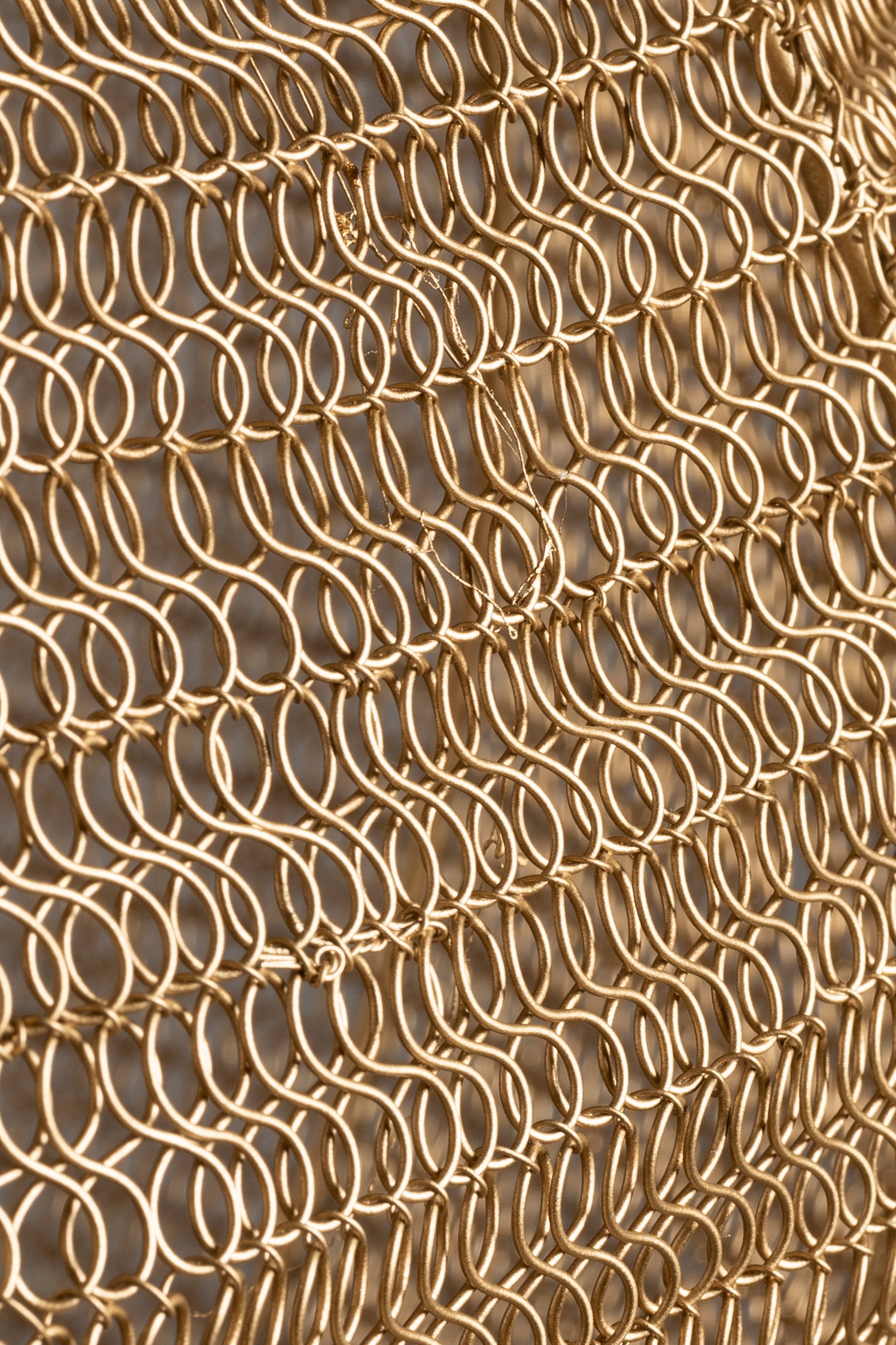 Dutchbone Meezan Gold Metal Weave Floor Lamp